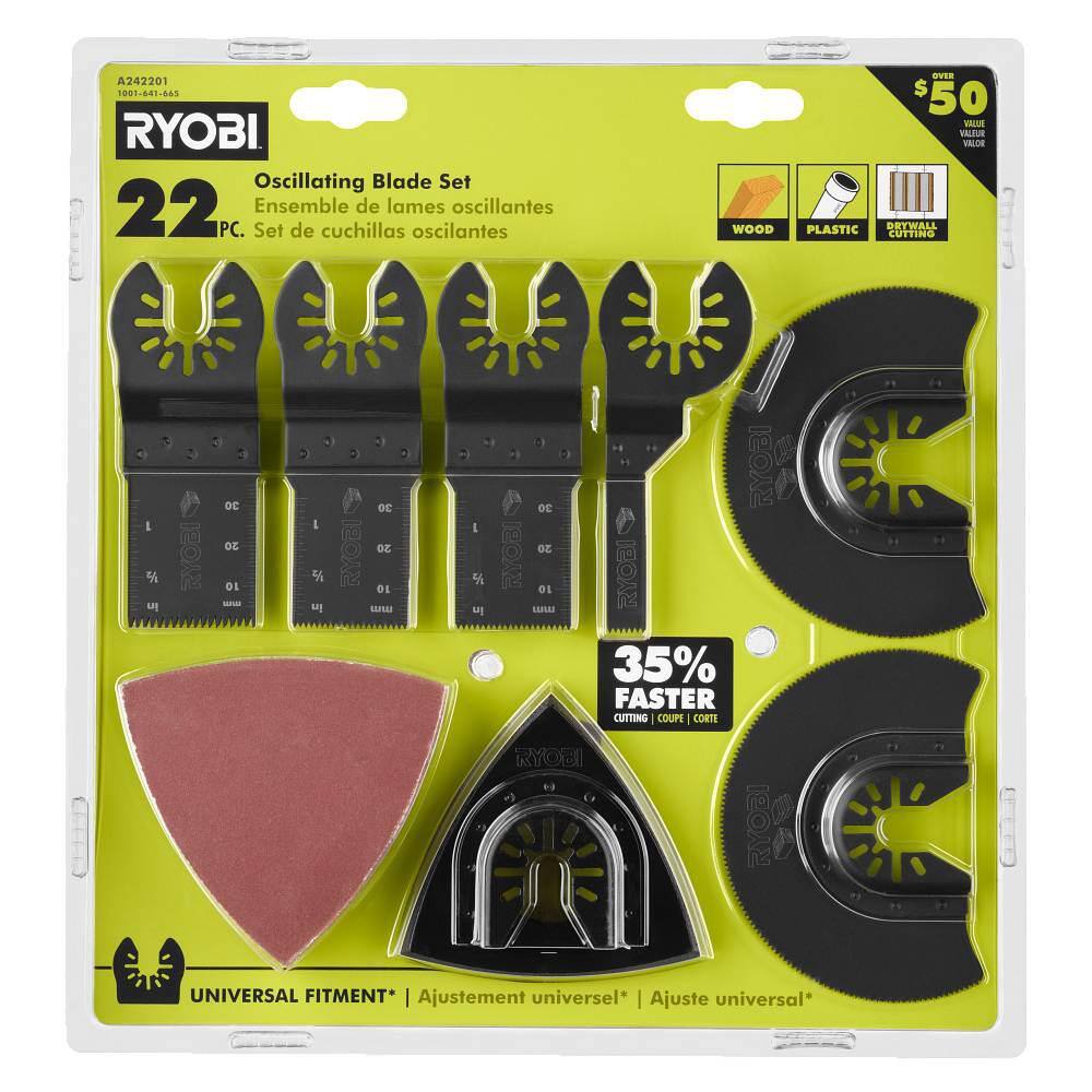 RYOBI 22-Piece Oscillating Blade Set A242201