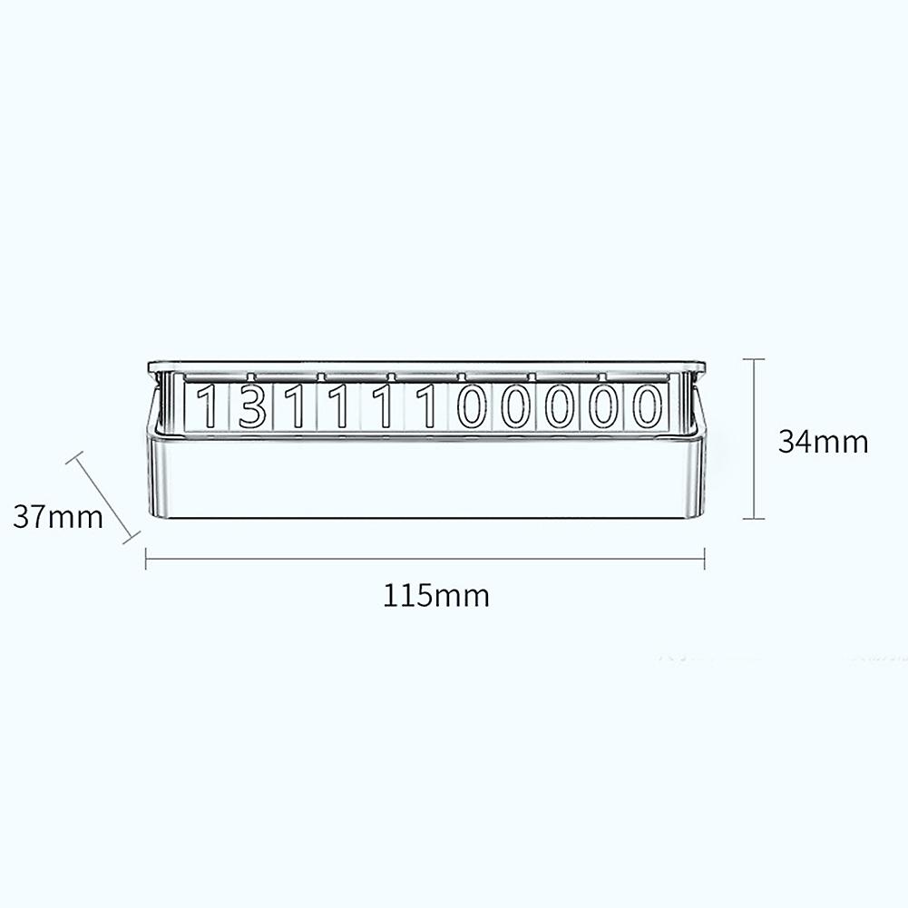 Temporary Car Parking Number Plate Parking License Plate Press Universal Stop Sign Decorative Accessories For Suv Car Truck Gold