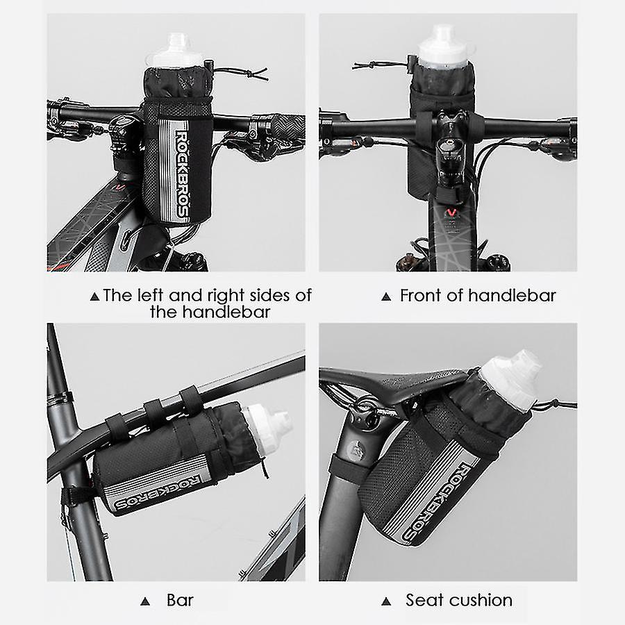 Bike Water Bottle Holder Bike Bag Handlebar Stem Bag Bicycle Cup Drink Storage Pouch Bag For Mount