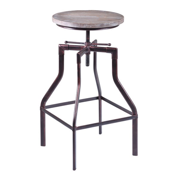 Armen Living Concord Swivel Adjustable Barstool