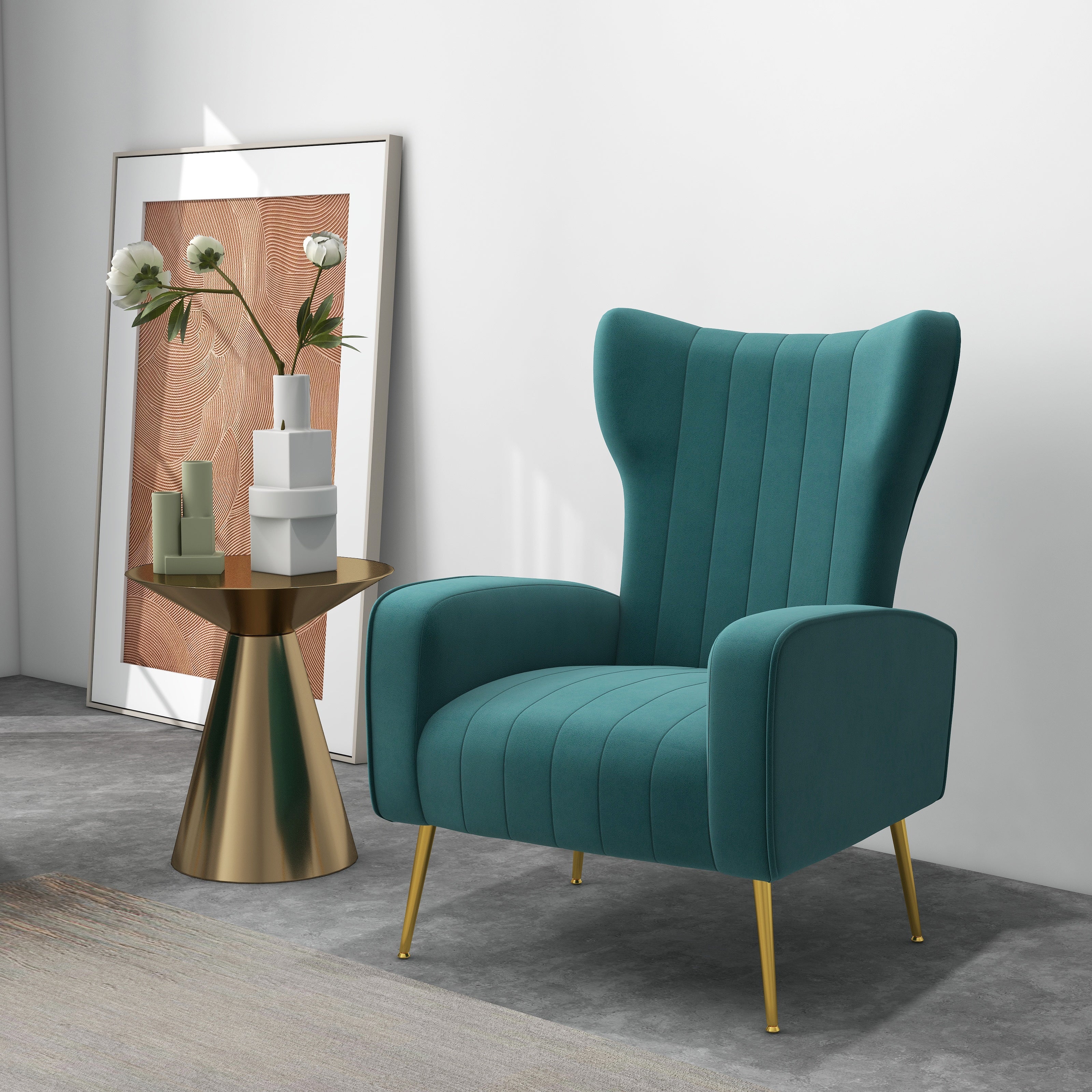 Velvet Accent Chairs for Living Room