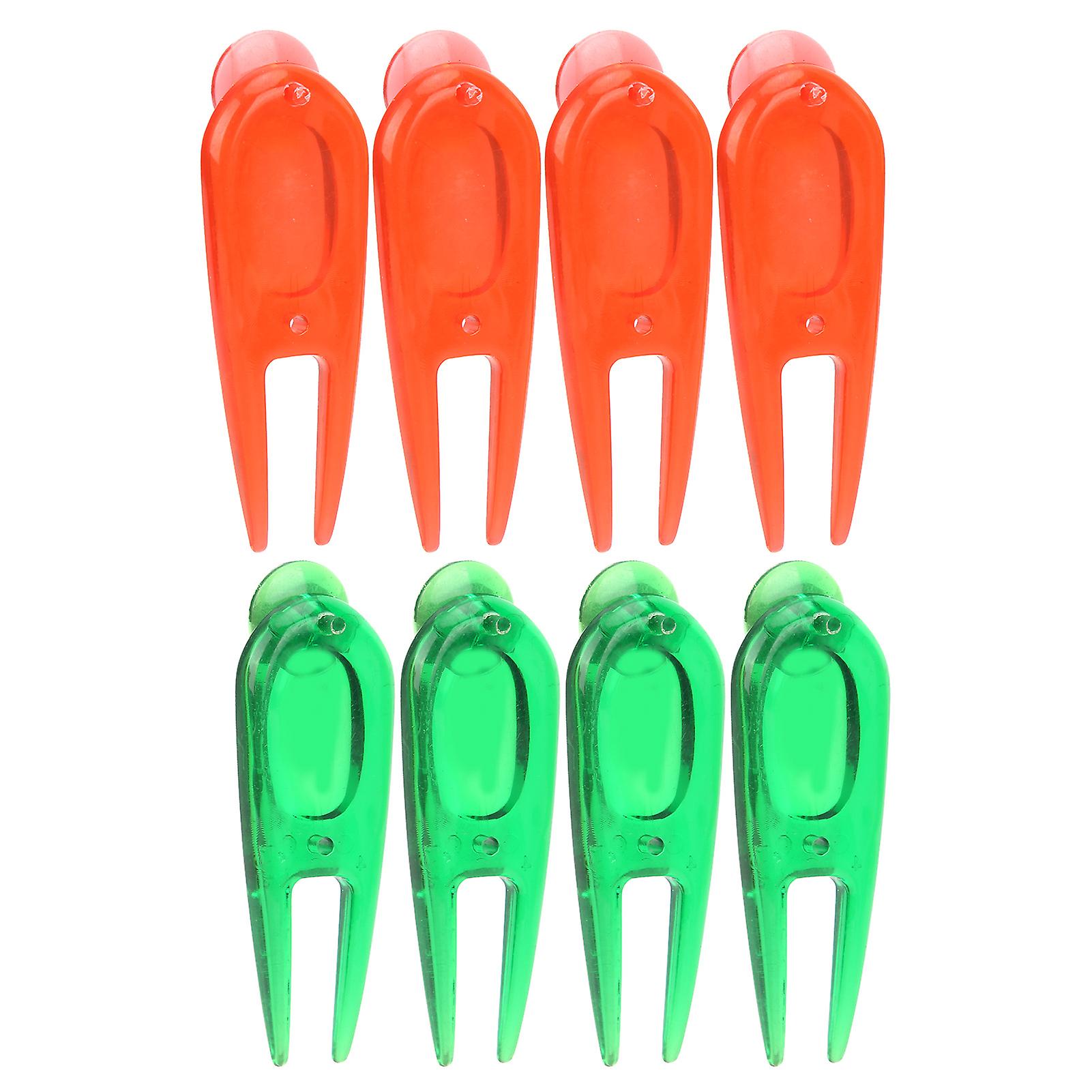 Pe Plastic Golf Ball Divot Tools Pitch Fork Putting Green Repair Kit With Ball Marker