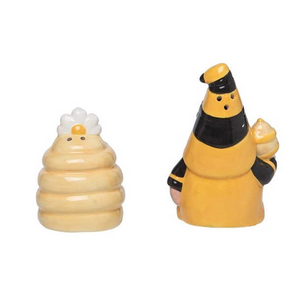 Transpac Dolomite 4 In Multicolor Spring Bee Gnome Salt And Pepper Shaker Set Of 2