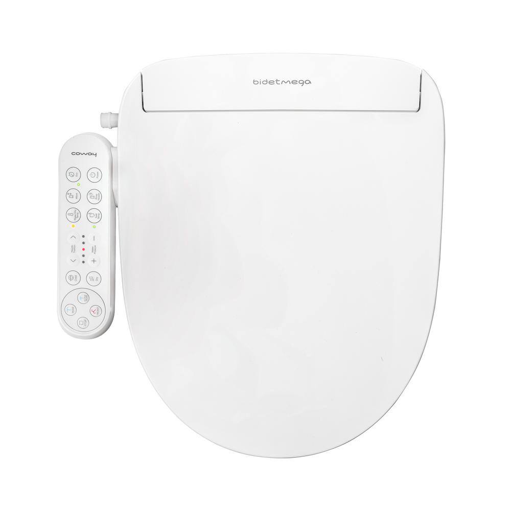 Coway BIDETMEGA 150 Electric Bidet Seat for Round Toilet White BIDETMEGA150R