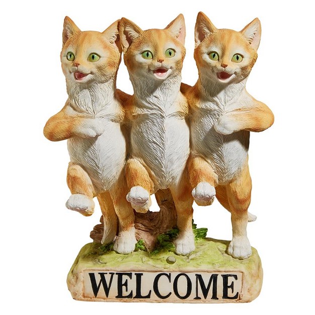 Design Toscano Chorus Line Of Cats Garden Welcome Statue