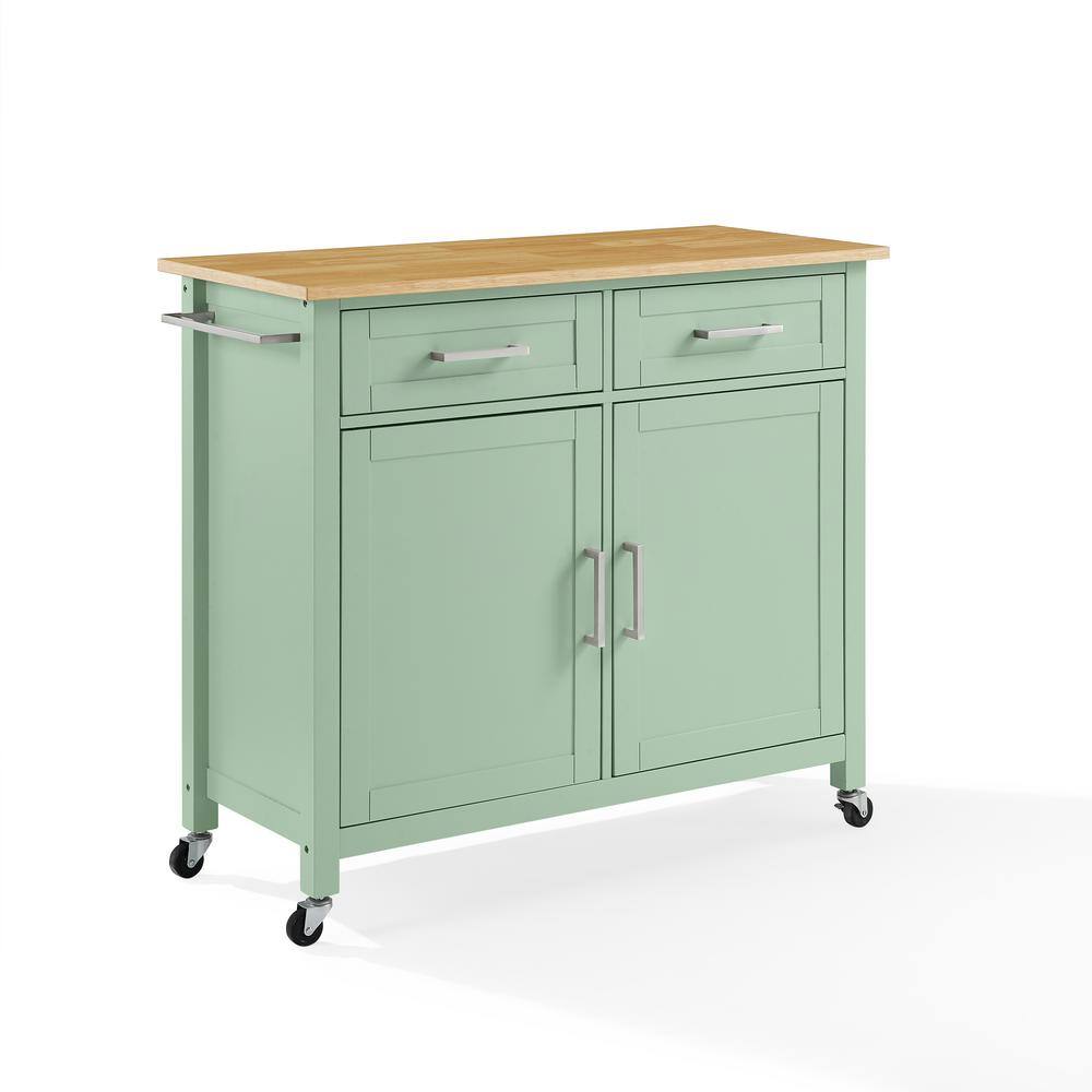 CROSLEY FURNITURE Tristan Mint Kitchen Island CF3034NA-MN