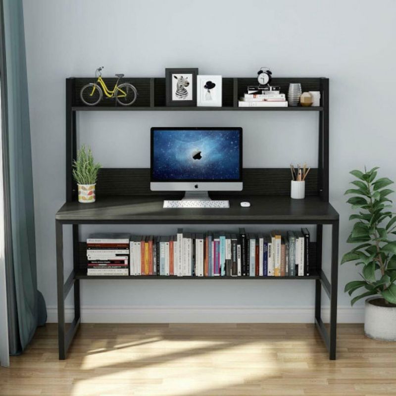 Storage Writing Desk Computer Desk with Hutch and Bookshelf