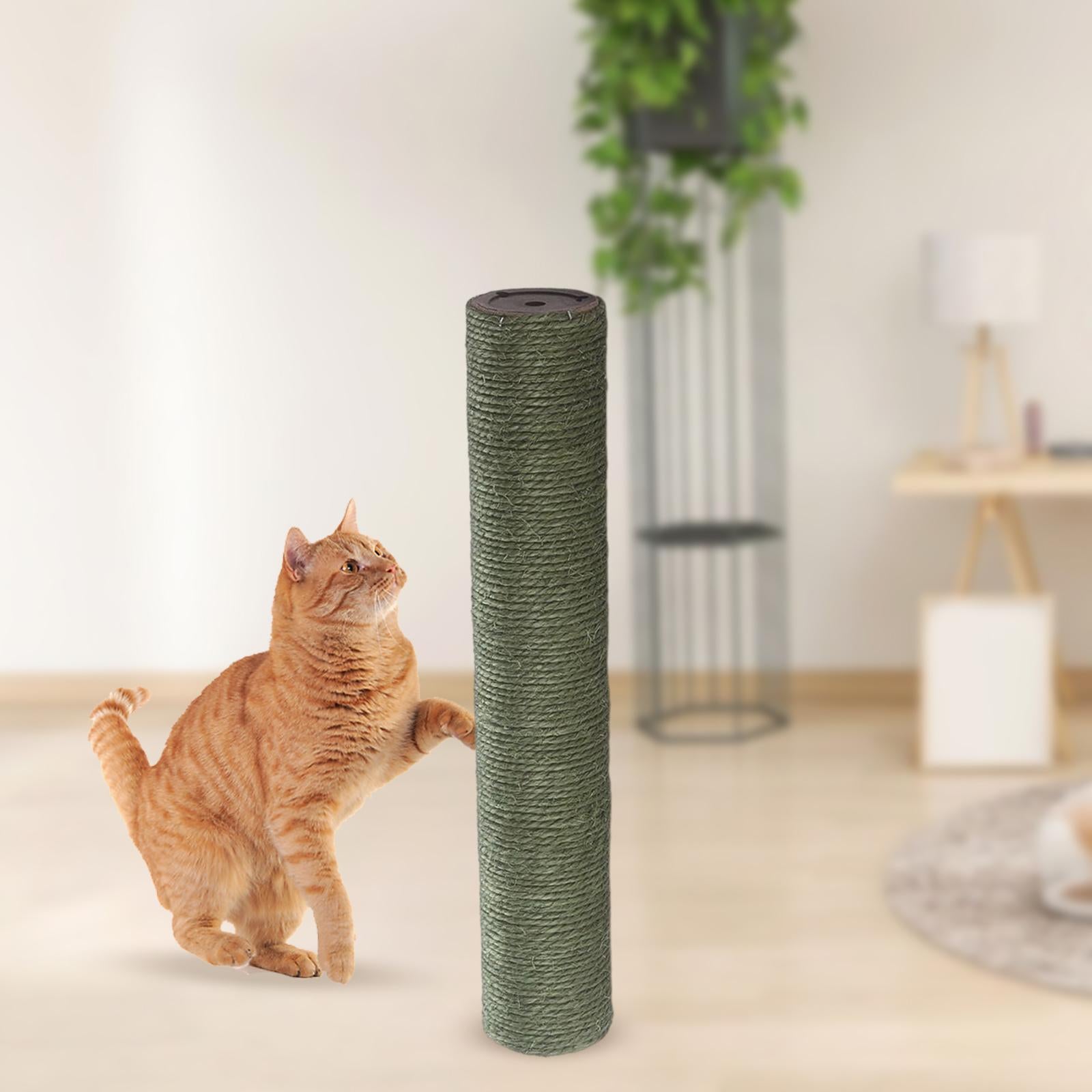 Scratch Post Refill Pole Carpets Protective Extension Post Multi Choices Sofa Furniture Protector Cat scratching posts Playing green 40cmx8cm