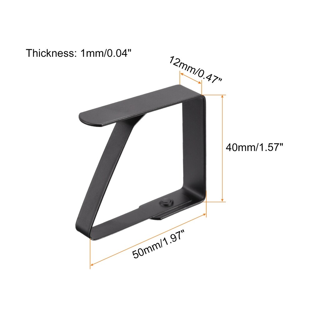 Tablecloth Clips 50mmx40mm 420 Stainless Steel Table Cloth Holder 4Pcs