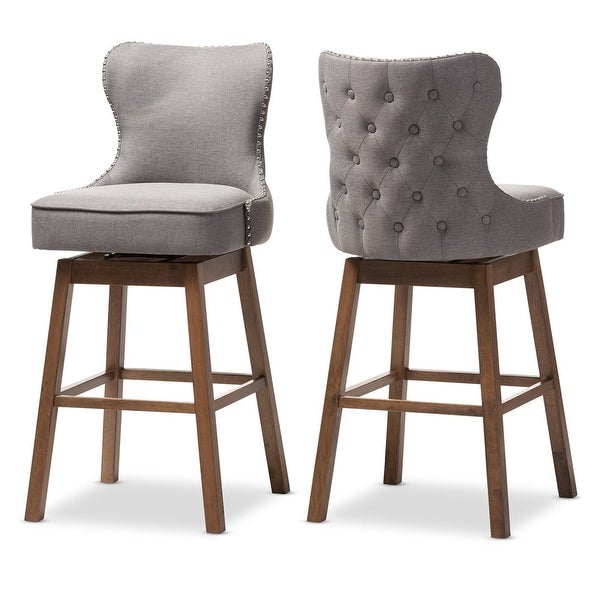 Gradisca Upholstered Swivel Bar Stool - Set of 2