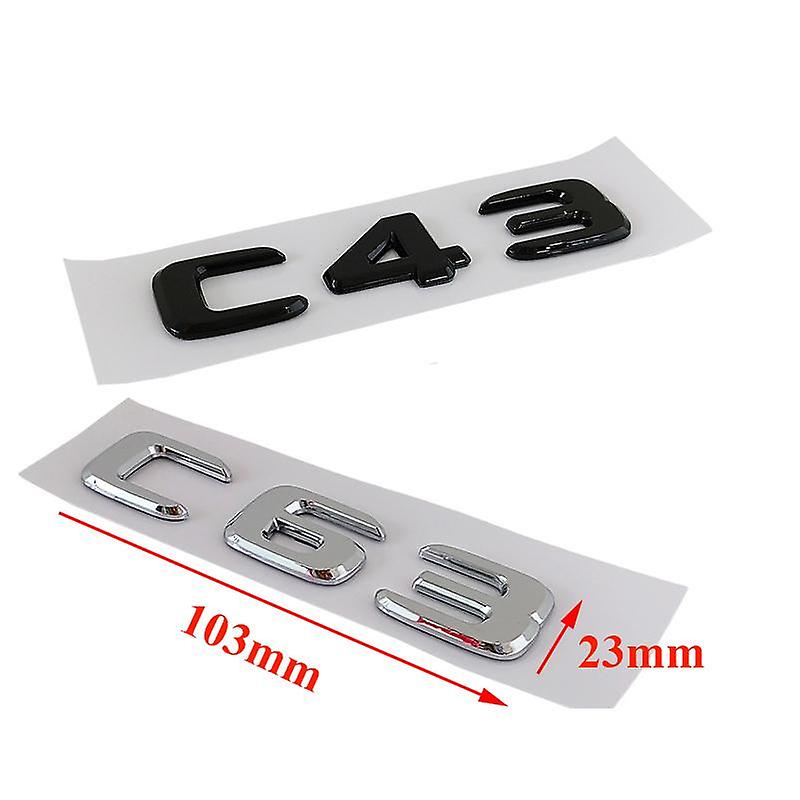 3d Abs Car Trunk Badge Sticker C63 C43 E43 E 53 S 63 65 Gle Glc 43 Emblem Logo For Mercedes Amg W204 W205 W212 W213 W221 W222