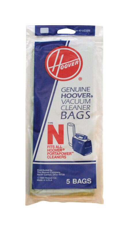 Hoover Vacuum Bag For Fits all Hoover PortaPower Cleaners 5 pk