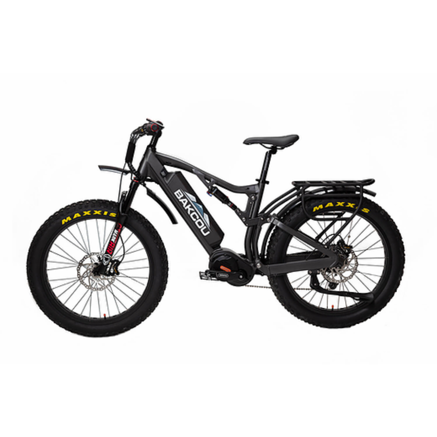 Bakcou Storm G2 Full Suspension Electric Hunting Bike Bafang Ultra Mid Drive Motor