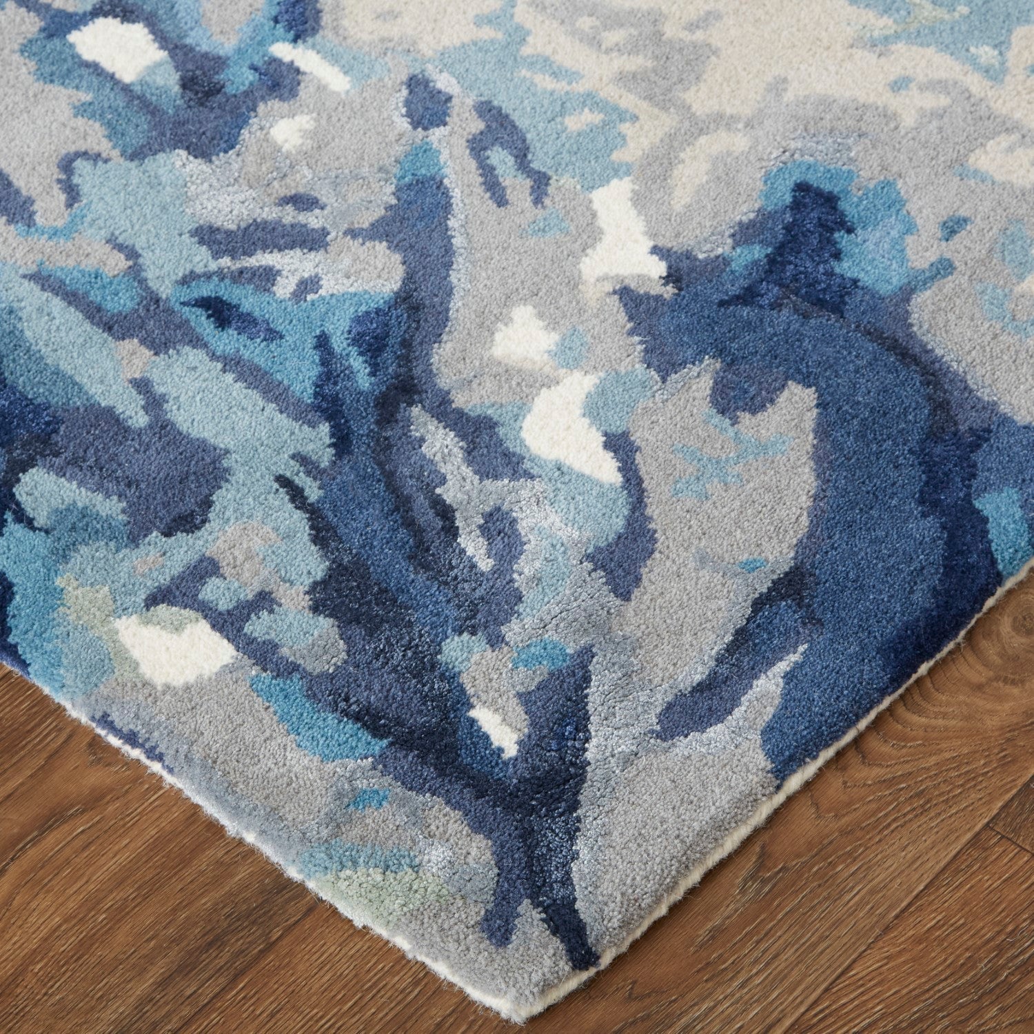 Cerelia Hand Tufted Floral/Botanical Blue / Yellow Rug