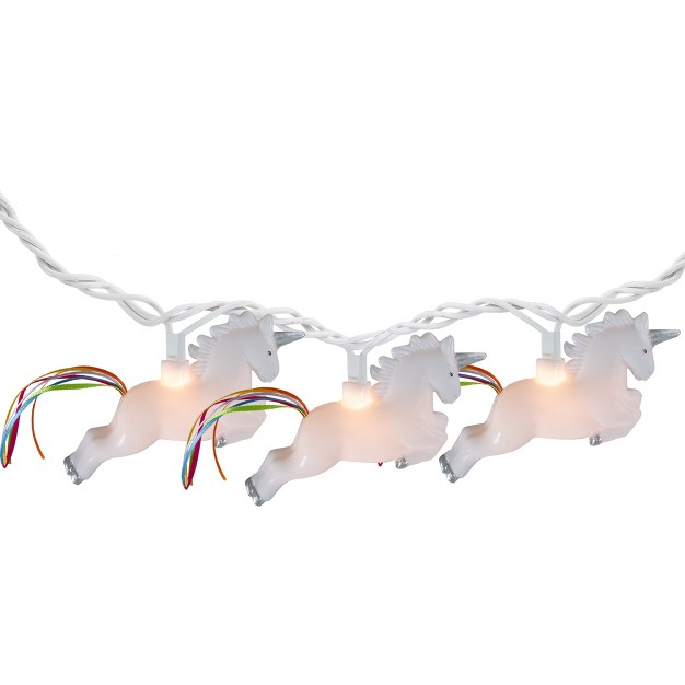 Northlight 10 Count Unicorn Summer Novelty String Lights 6 Ft White Wire