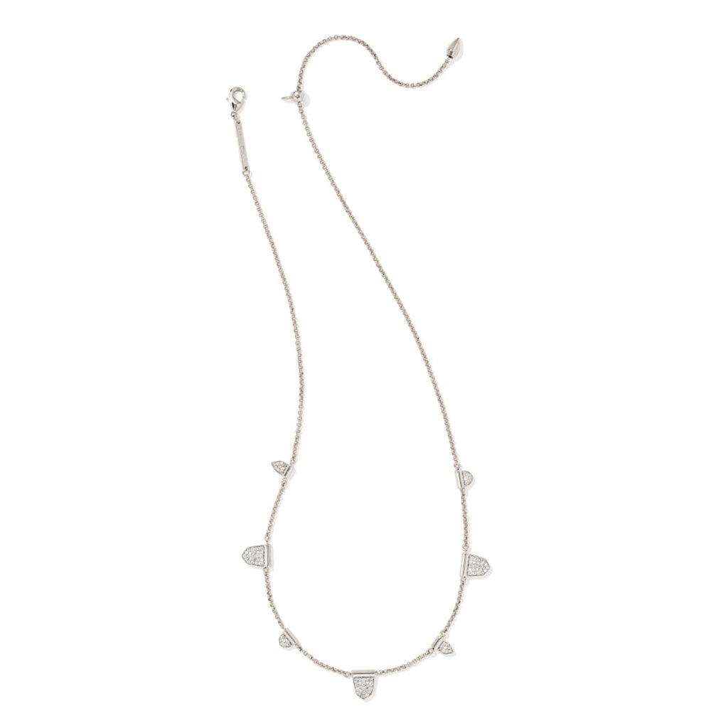 Kendra Scott  Adeline Strand Necklace In Silver