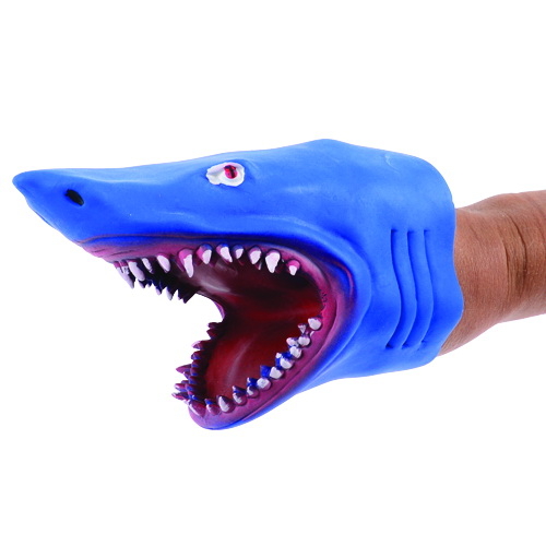 U.S. Toy 4487 Stretchy Shark Hand Puppets / 6 pc