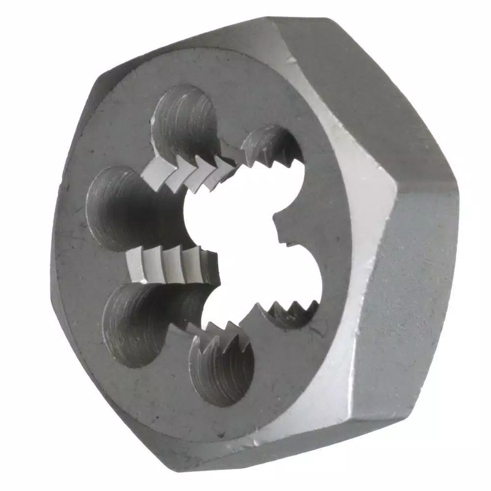 Drill America 1-1/2 in. and#8211; 12 in. Carbon Steel Hex Rethreading Die and#8211; XDC Depot