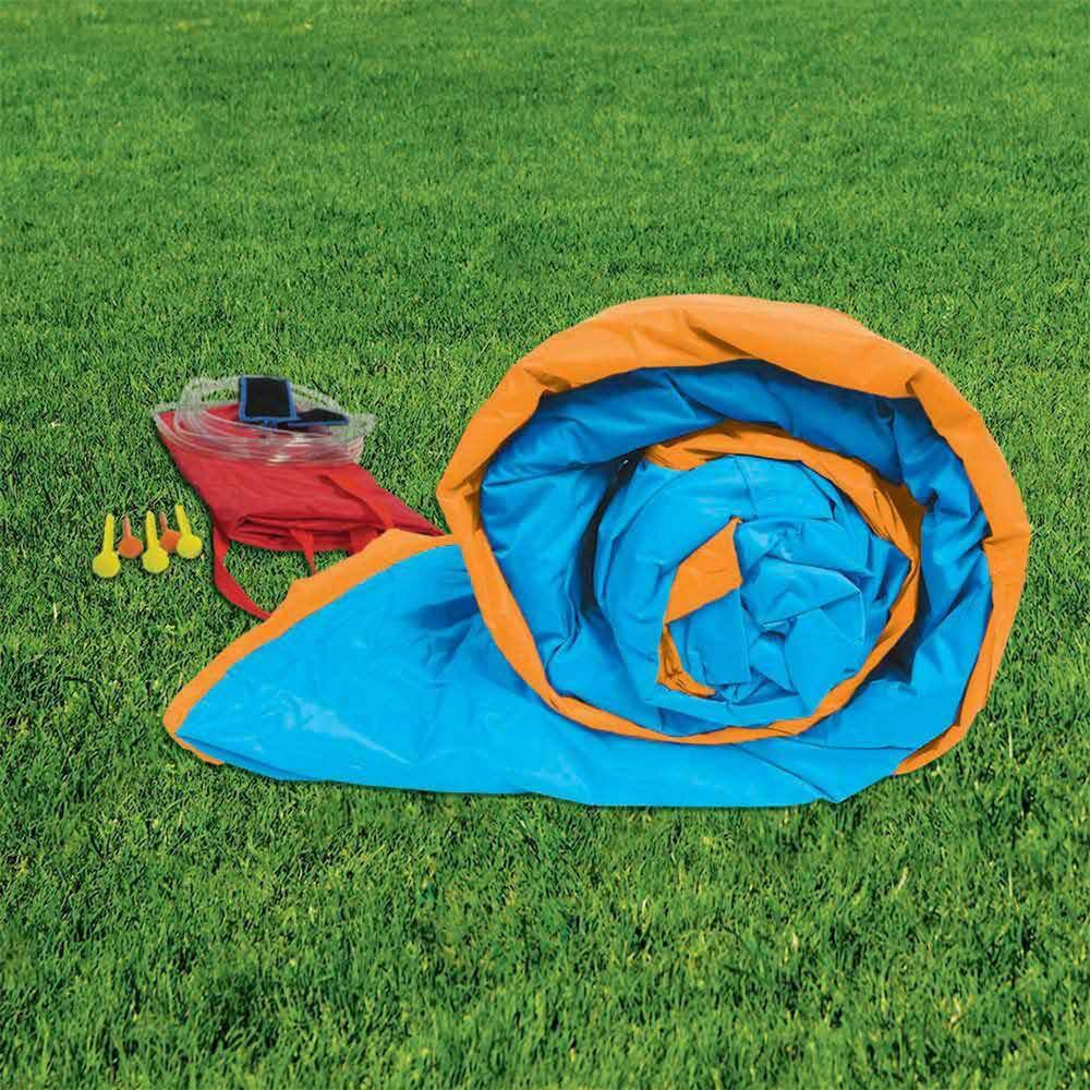 BANZAI Multi Polyester Pipeline Twist Kids Inflatable Outdoor Water Pool Aqua Park and Slides BAN-49100