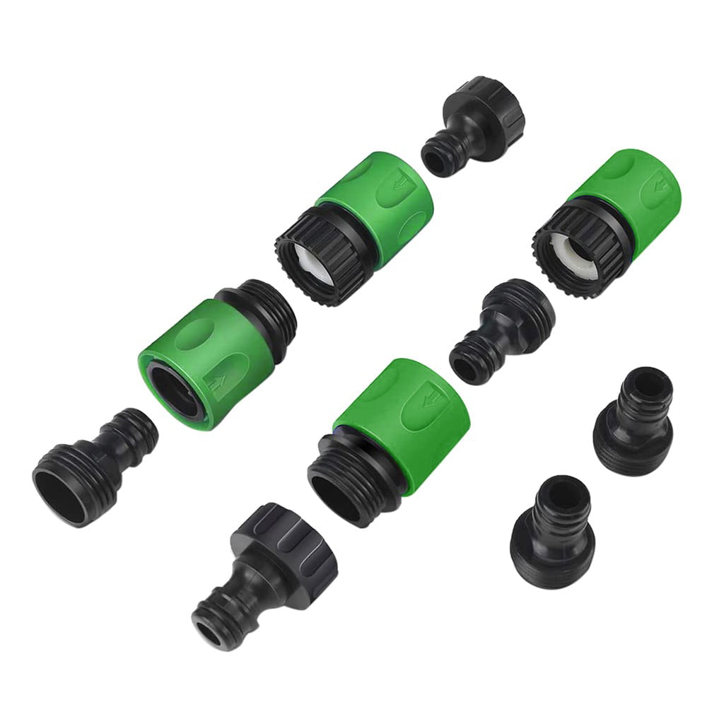 Fridja Garden Hose Quick Connect Plastic Fitting Water Hose Connectors 3/4 inch 1Set