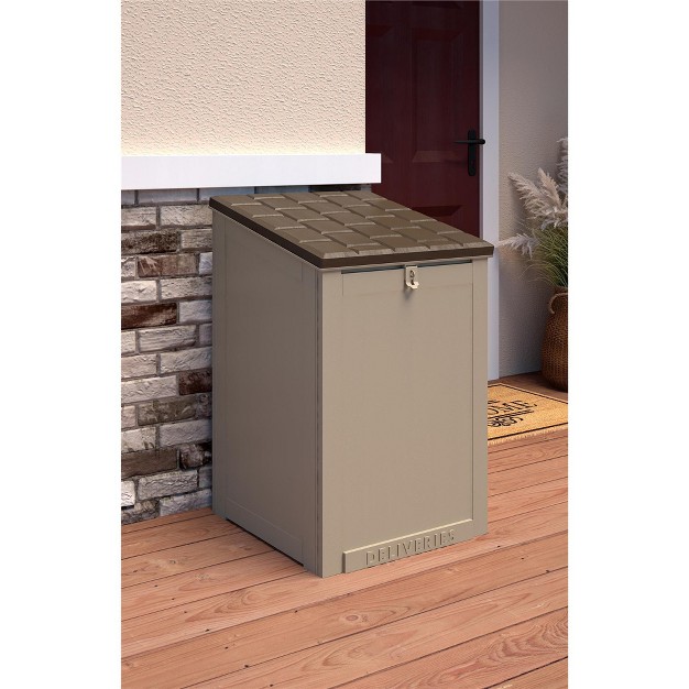 Cosco Outdoor Living Boxguard Large Lockable Package Delivery And Storage Box 6 3 Cubic Ft