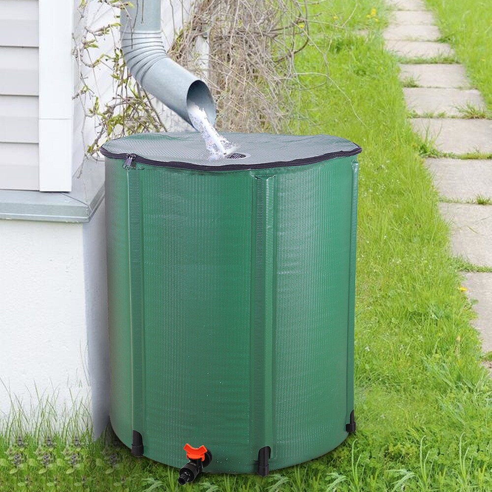 66 Gallon Folding Rain Barrel Water Collector   Small