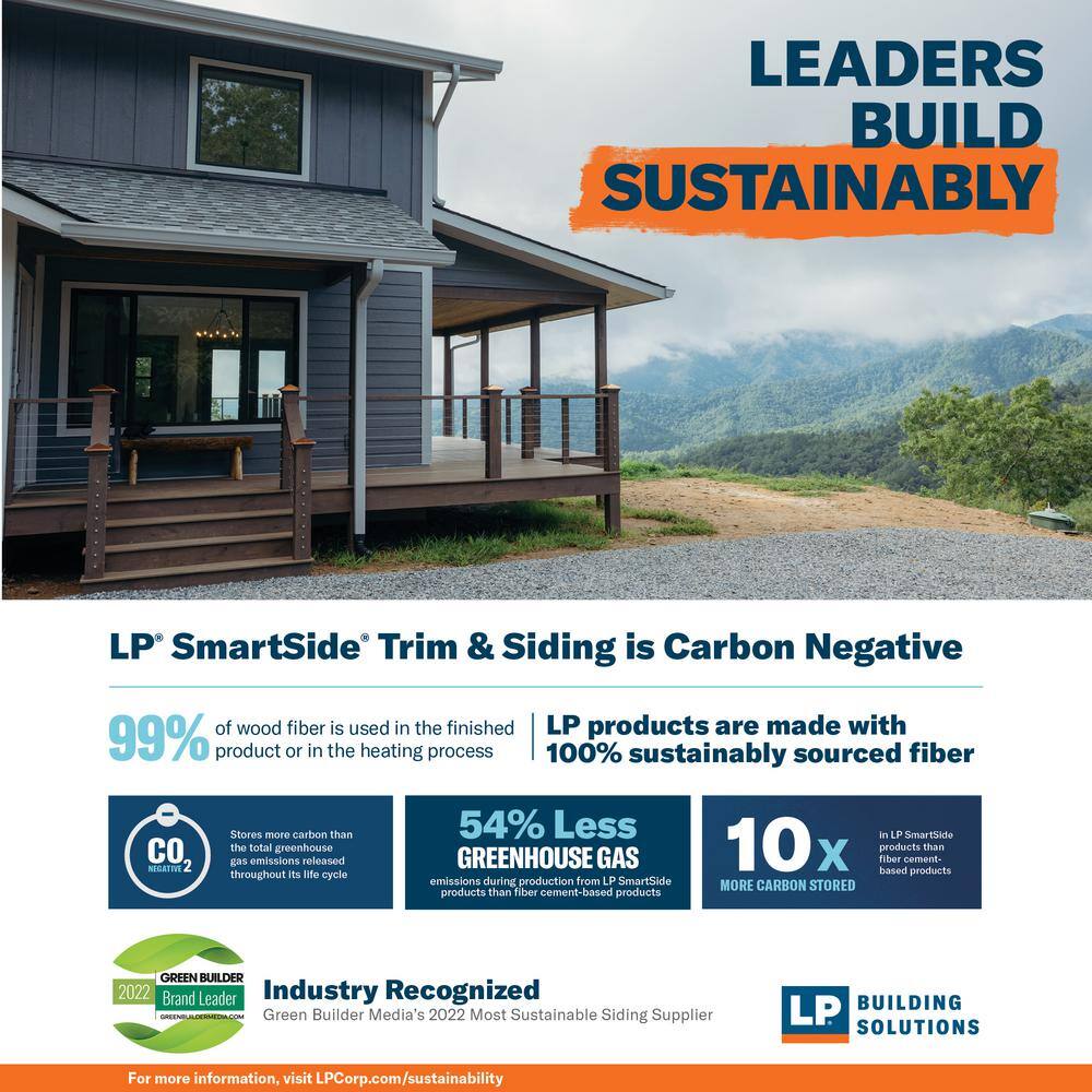 LP SmartSide SmartSide 38 Series 8 in. Application as 4 ft. x 8 ft. Cedar Texture OC Panel Engineered Treated Wood Siding