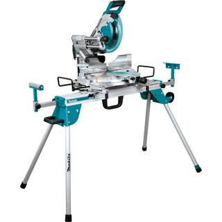 Makita 15 Amp 10 in. Dual-Bevel Sliding Compound Miter Saw with Laser and Stand LS1019LX