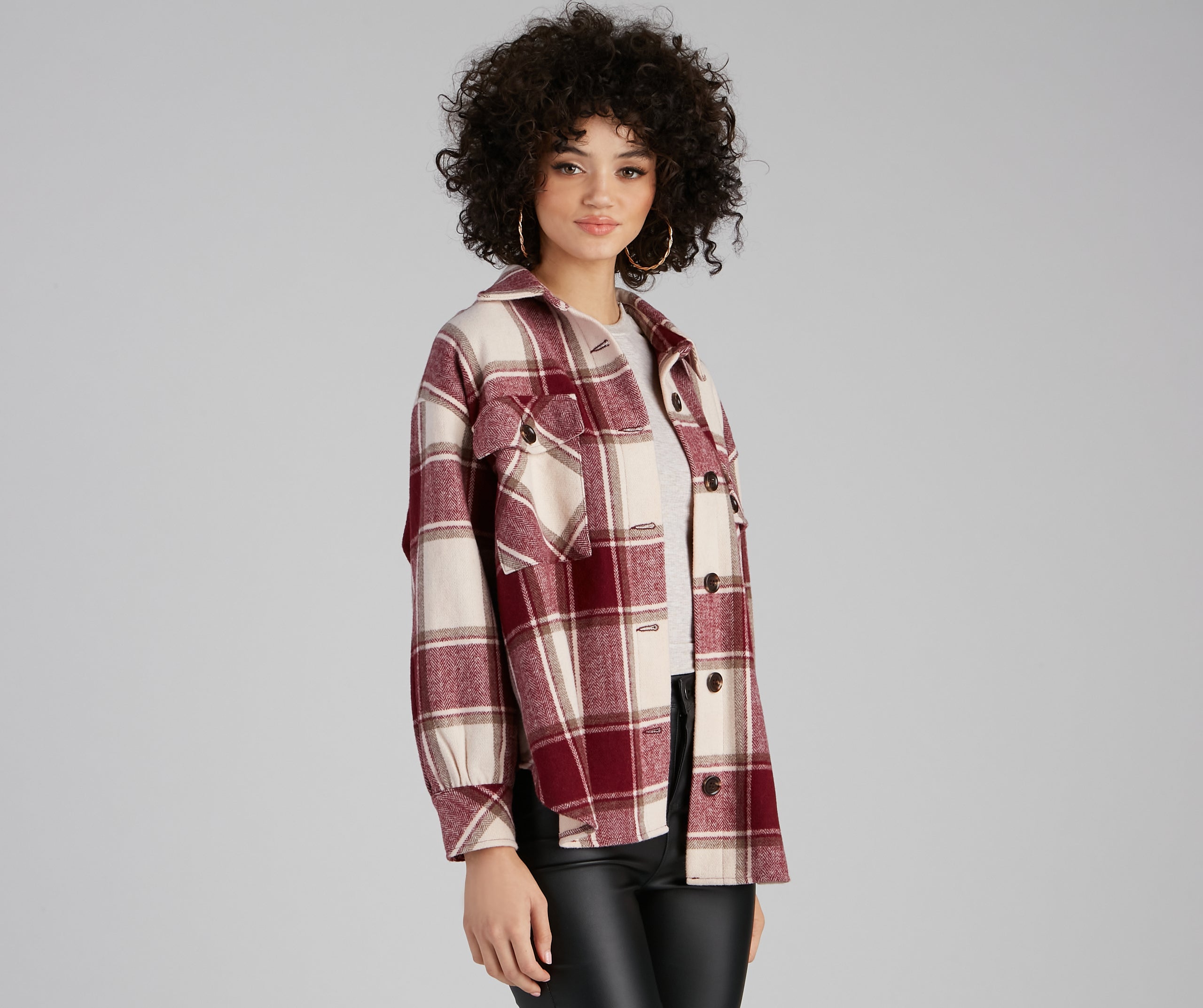 True And Trendy Plaid Shacket