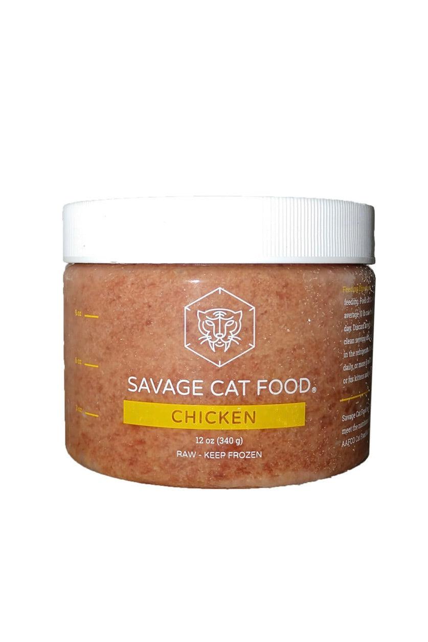 Savage Cat Chicken Frozen Cat Food