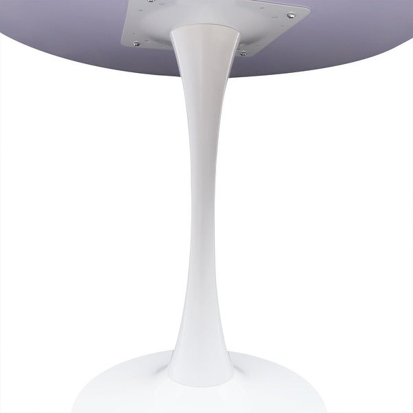 Side Table Round End Table Modern Home White Coffee Table - 31.5 * 28.7 * 19.7inch