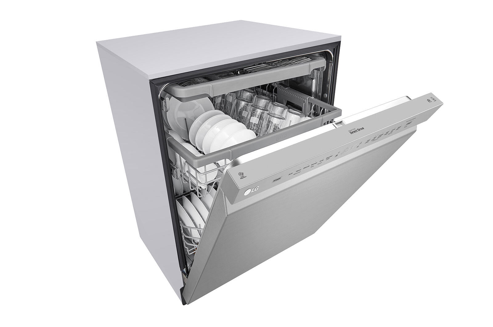 Lg LDFN4542S Front Control Dishwasher With Quadwash™