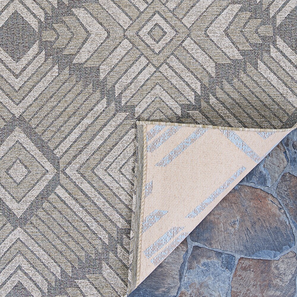 Gelato Geometric Diamond Pattern Indoor/ Outdoor Area Rug