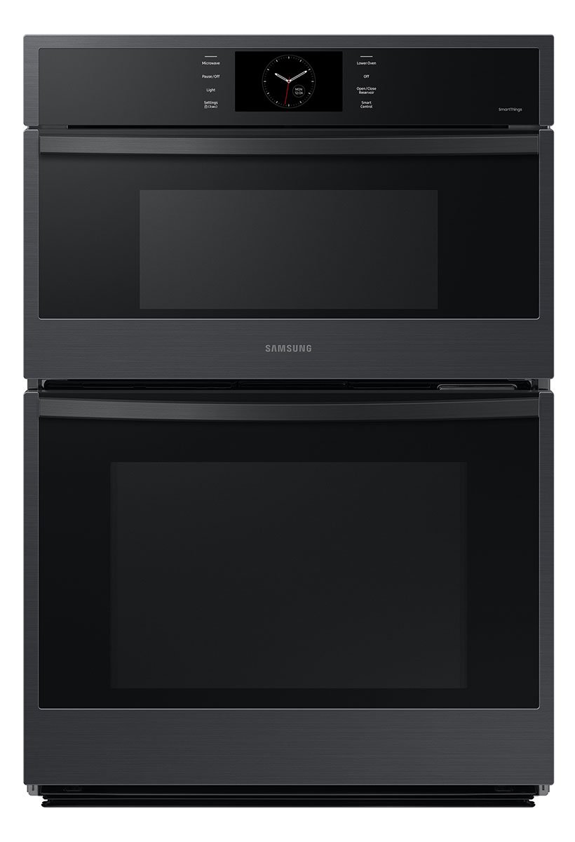  Bespoke 30-Inch Microwave Combination Oven With AI Pro Cooking Camera in Matte Black Steel