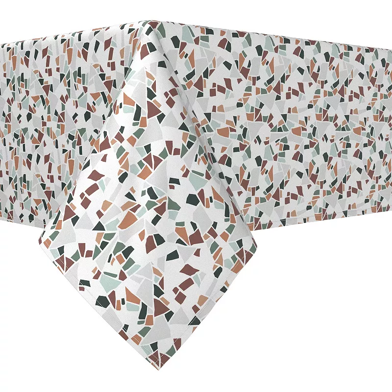 Square Tablecloth， 100% Polyester， 70x70， Terrazzo Print