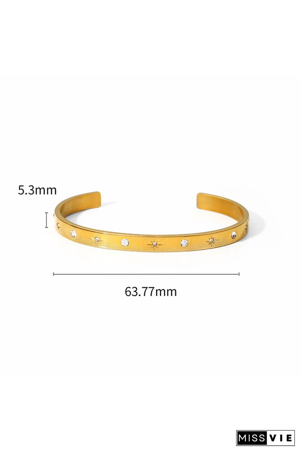 Gold Titanium Steel Bracelet MOQ 5pcs