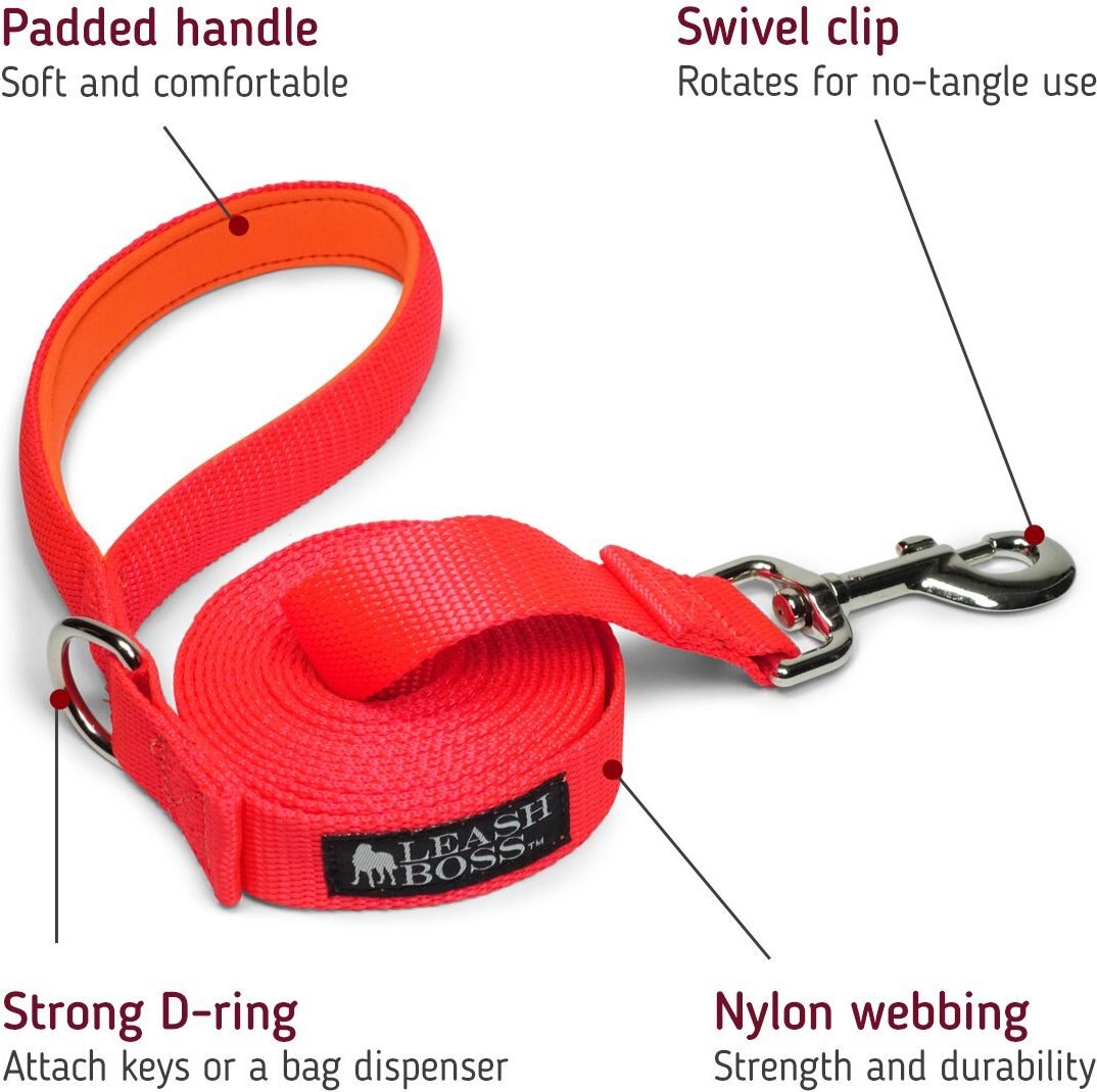 Leashboss Padded Handle Long Dog Leash