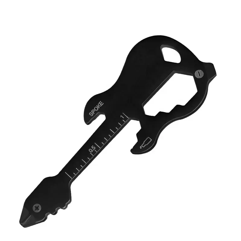 New Arrival EDC Multifunctional Guitar Tools Mini Camping Portable Hiking Outdoor Key Chain Tools