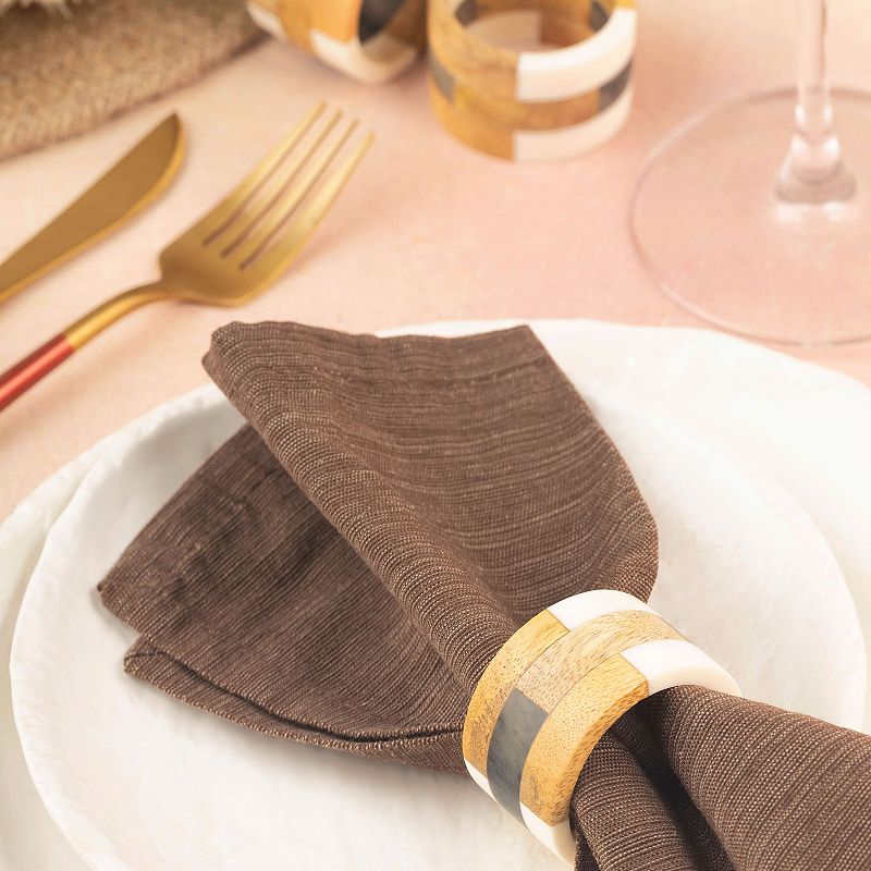 Travis Napkin Rings， Set of 6