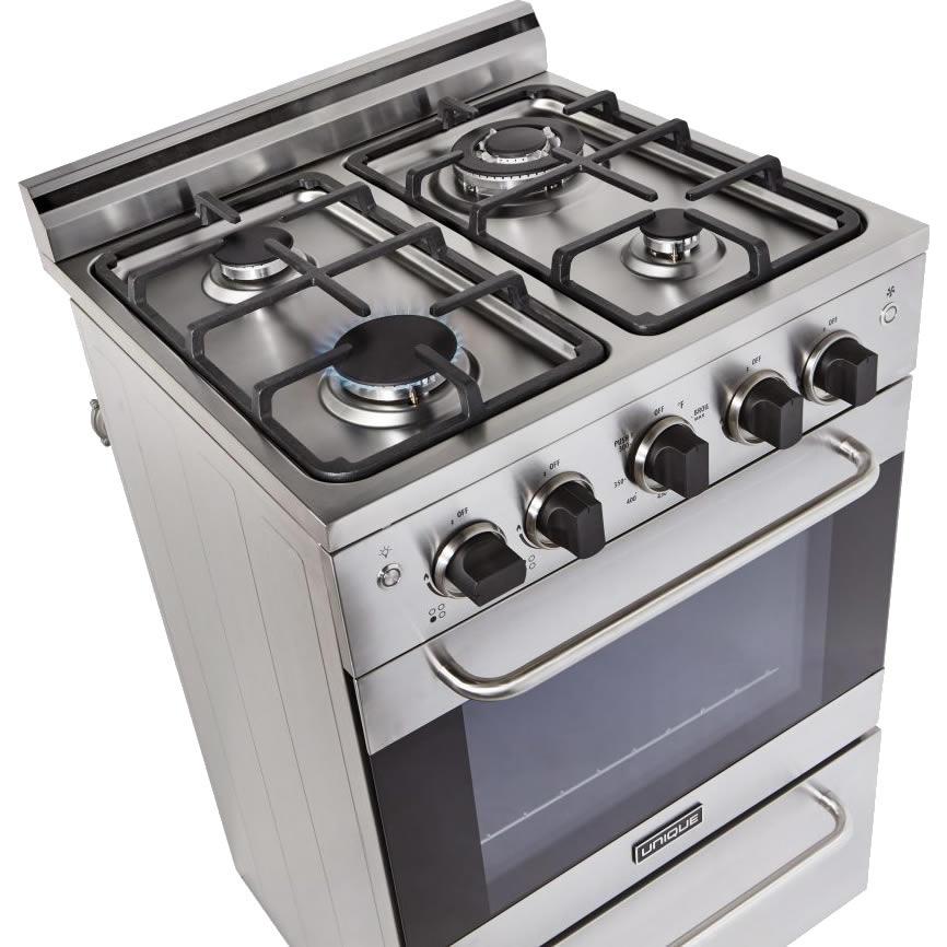 Unique Appliances 24-inch Freestanding Gas Range UGP-24V PC1 S/S