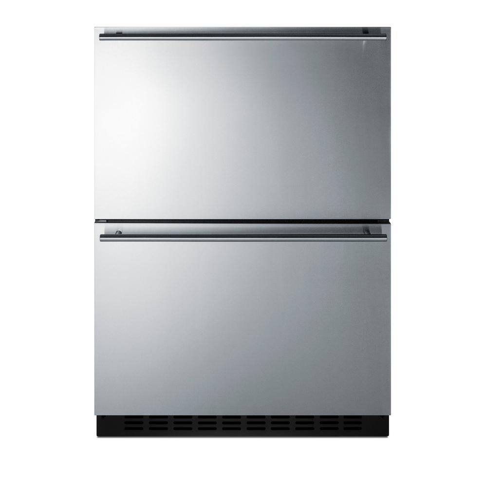 Summit Appliance 3.7 cu.ft. Frost Free Upright Outdoor Drawer Freezer In Stainless Steel ADFD243OS