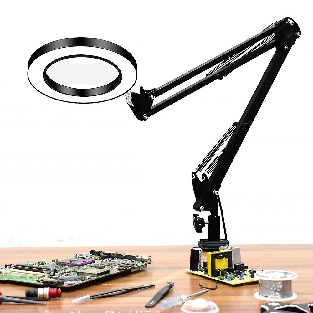 Magnifying glass with LED lights