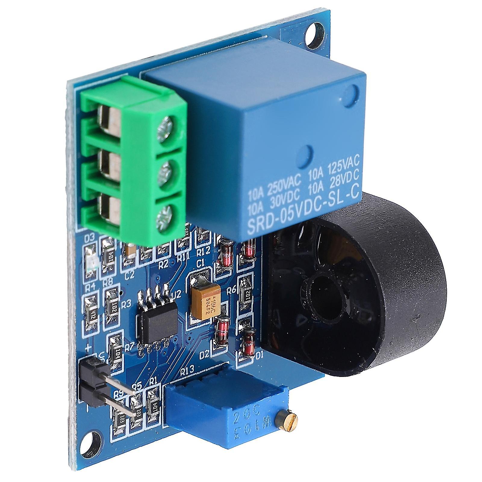 Current Sensor Module PCB Small 5V Relay AC Overcurrent Protection Detection Device