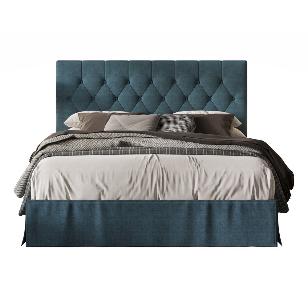 Zachary Tufted Upholstered Platform Bed