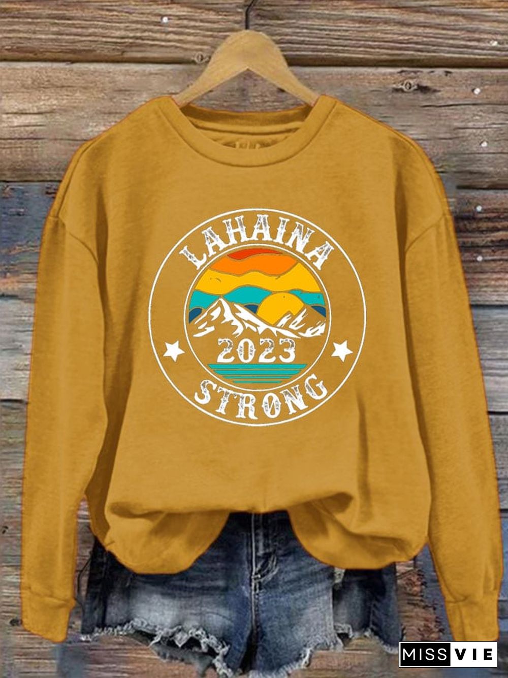 Women's Lahaina Strong Print Sweatshirt