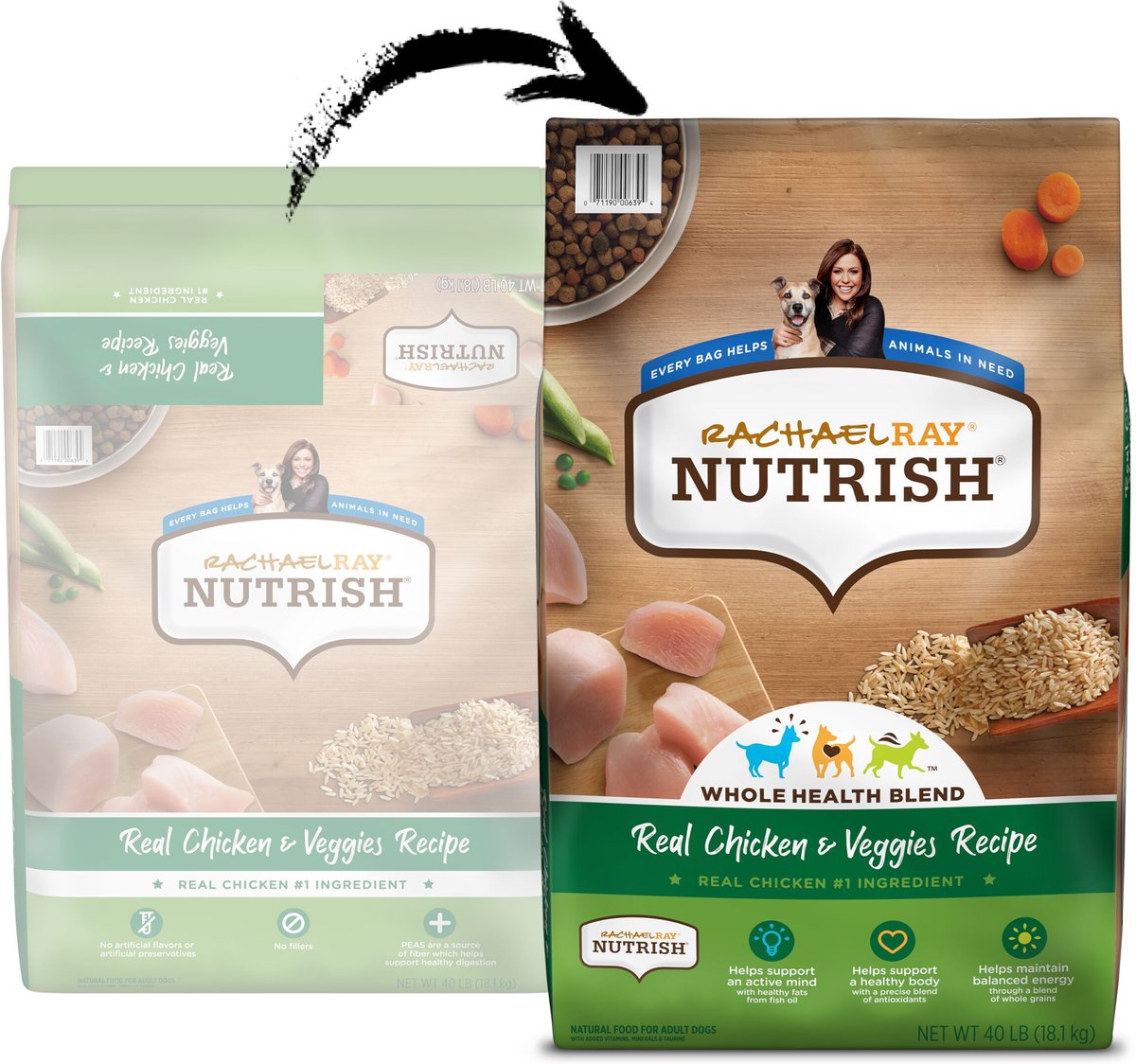 Rachael Ray Nutrish Real Chicken and Veggies Recipe Dry Dog Food