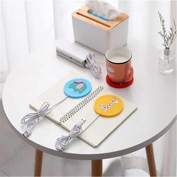 Portable USB Cup Heating Antiskid Cartoon Mat Warm Pad Electric Insulation Coaster (Dog)