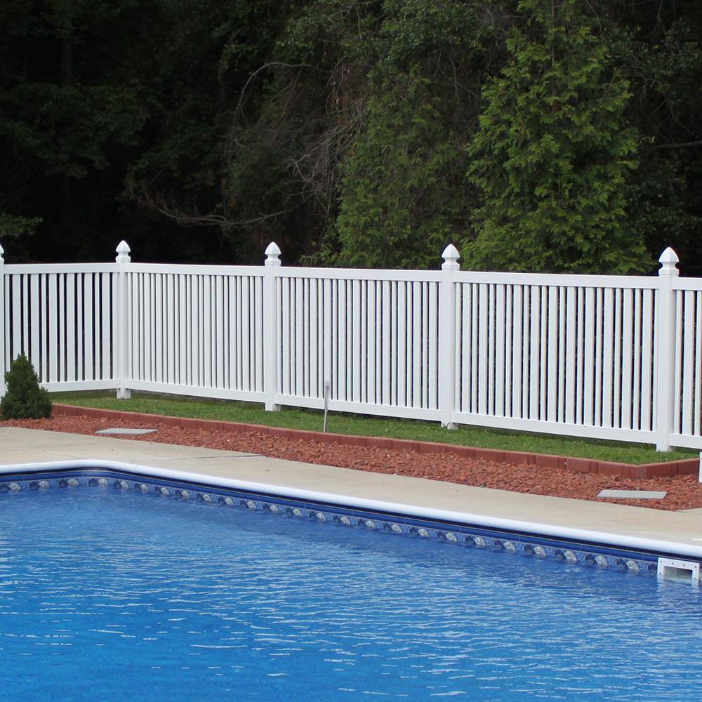 Weatherables Sarasota 4 ft. H x 6 ft. W White Vinyl Pool Fence Panel PWPO-ALTNR-4x6