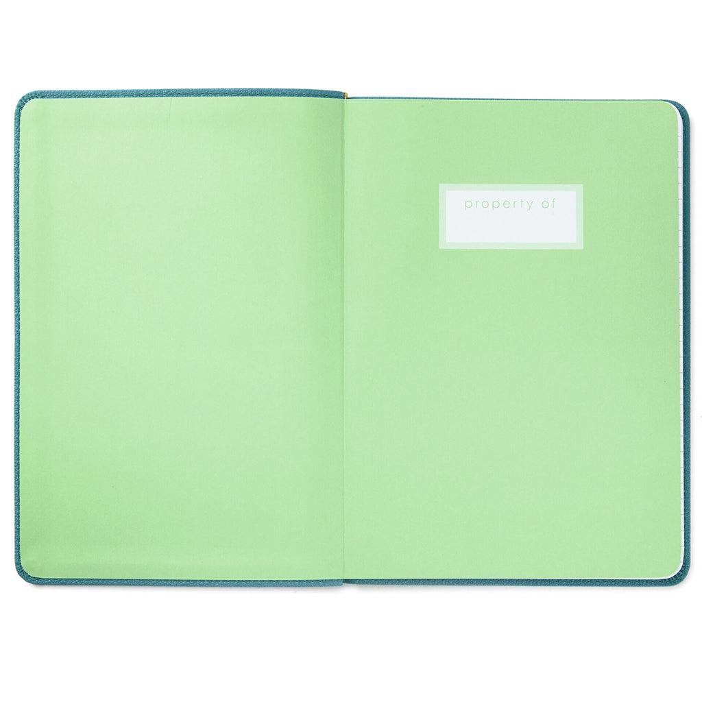 Hallmark  Turquoise Faux Leather Notebook With Pen