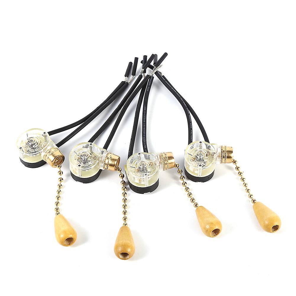 4pcs Universal Home Ceiling Fan Lamp Wall Light Replacement Pull Chain Cord Switch 250v 125v